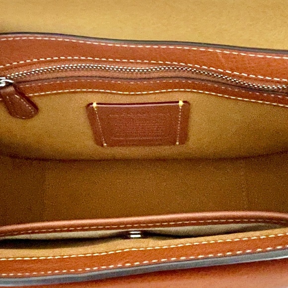 Coach Tabby Large Messenger Vegetable-Tanned Leather Crossbody Bag - Picture 11 of 16